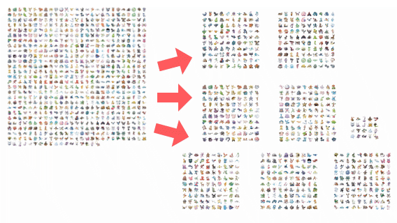 720 images combined into 8 sprite images