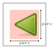 An image of the Winstripe 0.1 Back icon, with highlighted region