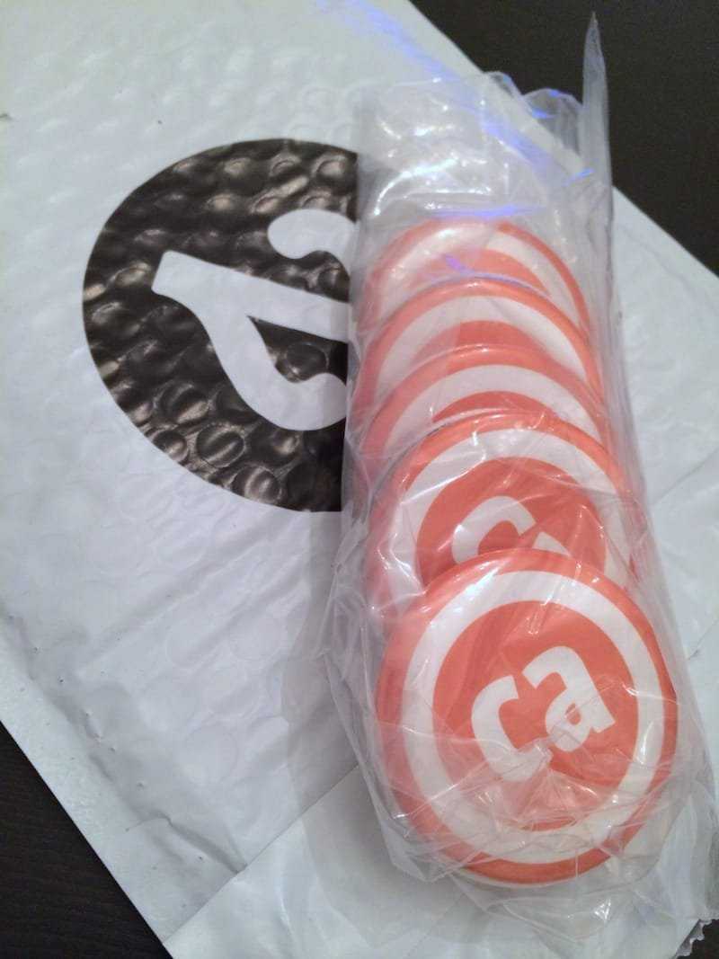 My ‘CA’ logo magnets, from Zazzle