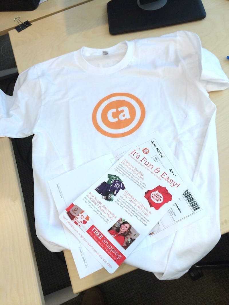 My first ‘CA’ logo t-shirt