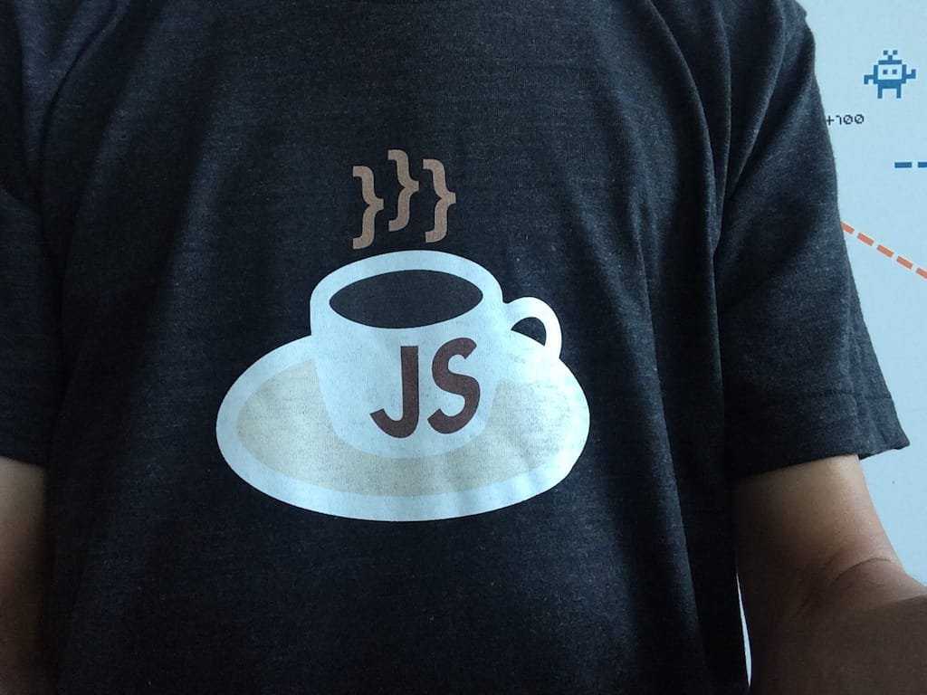 KopiJS t-shirt, worn by me