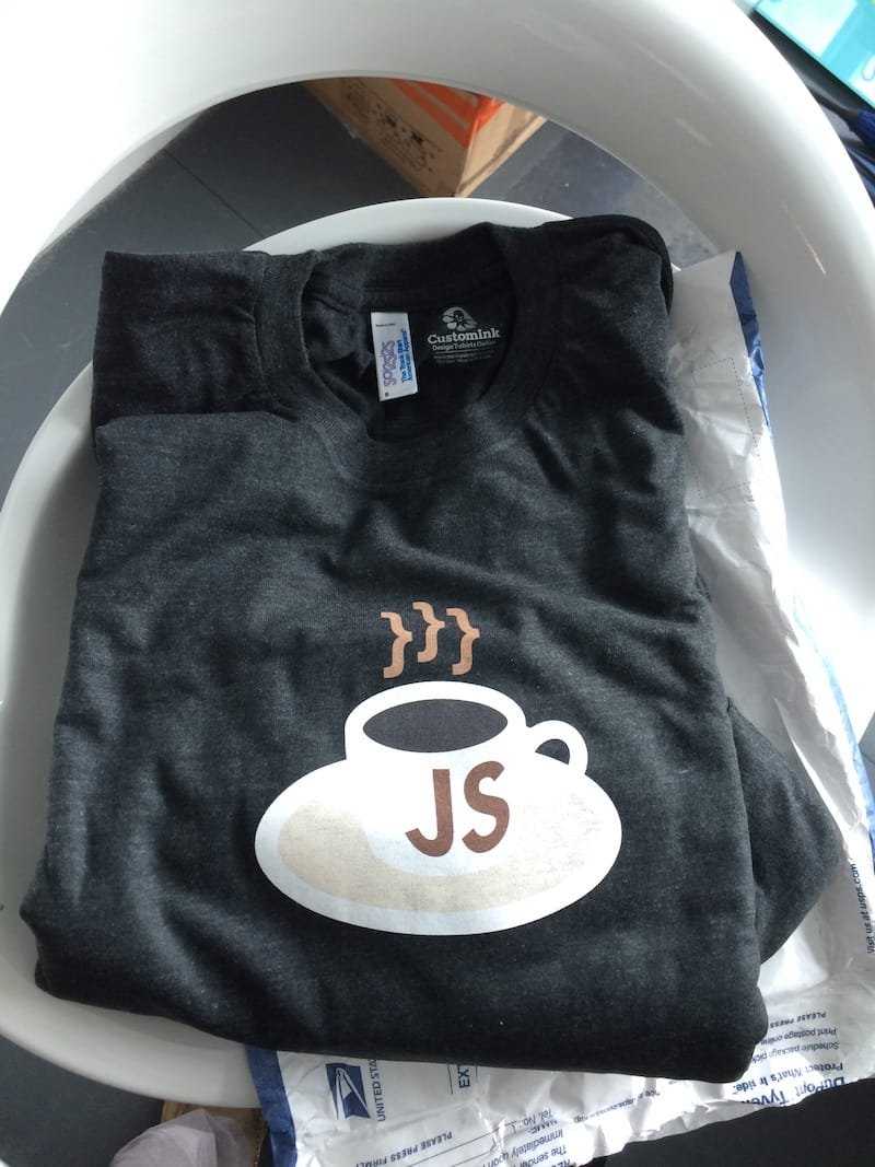 The KopiJS t-shirts
