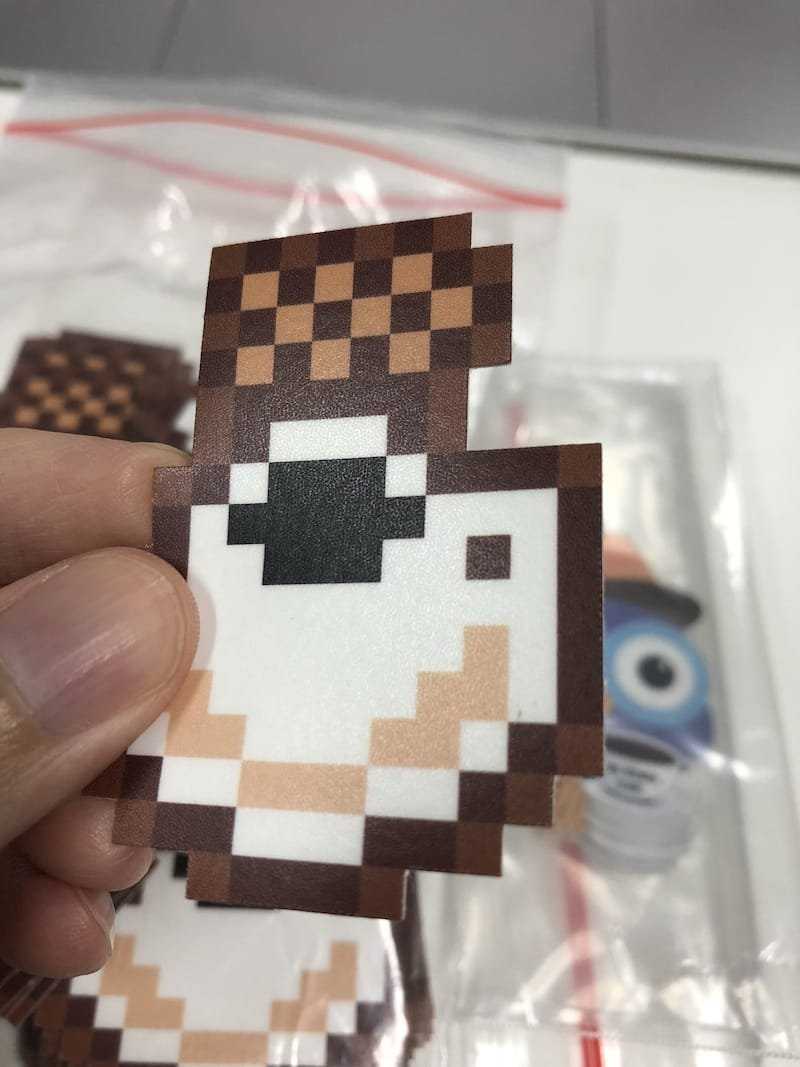 Pixelated KopiJS stickers, from GoodieSwag
