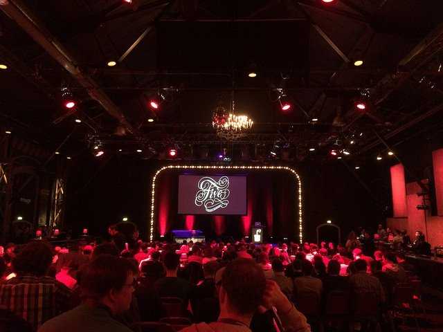 The stage in Beyond Tellerrand Düsseldorf 2015