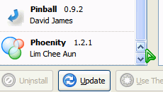 tweaked appearance of the scrollbar widget, specifically the scrollbar buttons and slider, on Mozilla Firefox