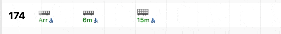 BusRouter SG's bus arrival UI magical transitions