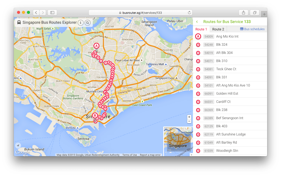 busrouter.sg redesign, in conjunction with SG50 celebrations