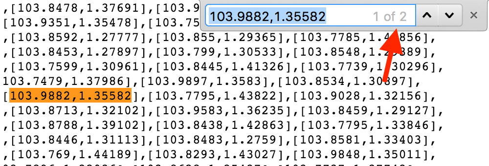 Duplicated coordinates in the taxi locations data