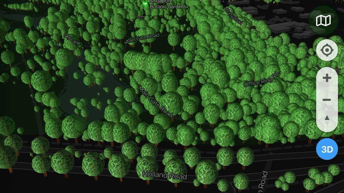 ExploreTrees.SG 3D realistic trees — the lighting after
