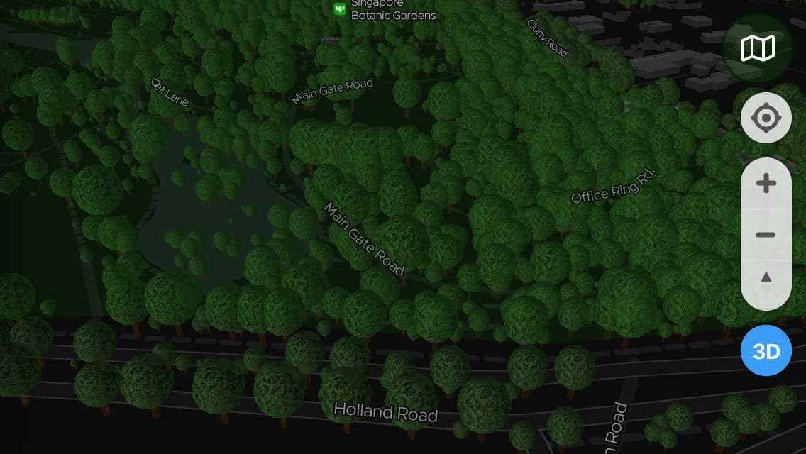 ExploreTrees.SG 3D realistic trees — the lighting before